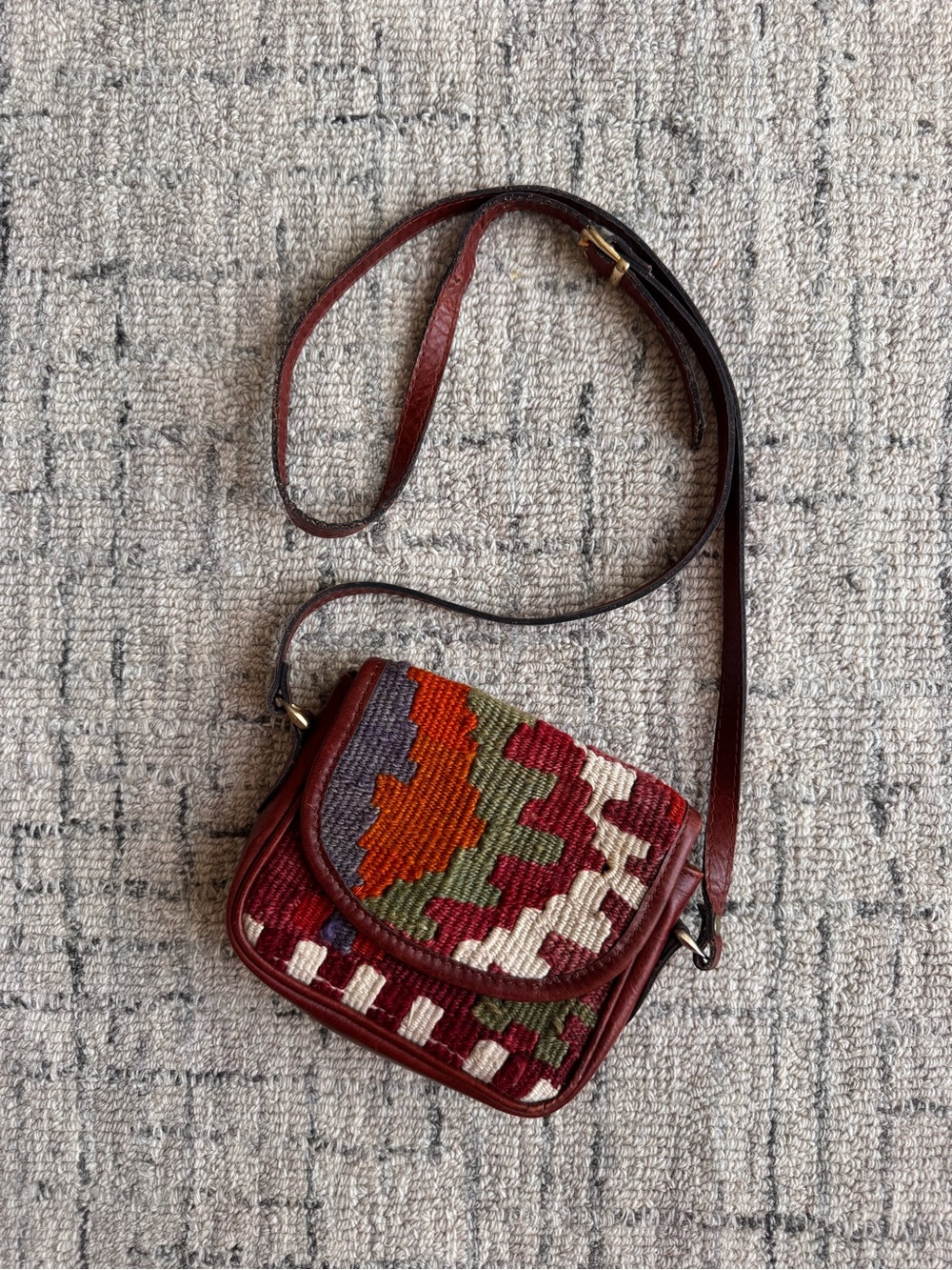 Vintage Kilim Tapestry crossbody bag